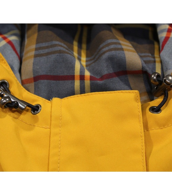 Pendleton Yellow Raincoat Jacket Hooded Plaid Lined Women's S/CH - Picture 11 of 16